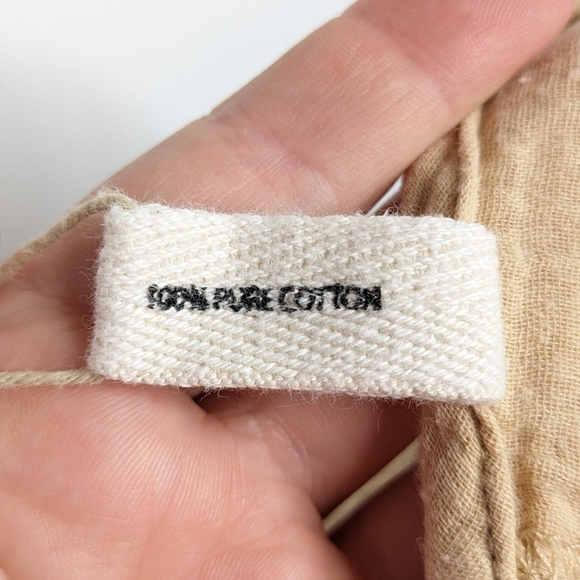 NWOT Yoli & Otis tan 100% organic cotton muslin short sleeve top 6Y - Picture 6 of 6